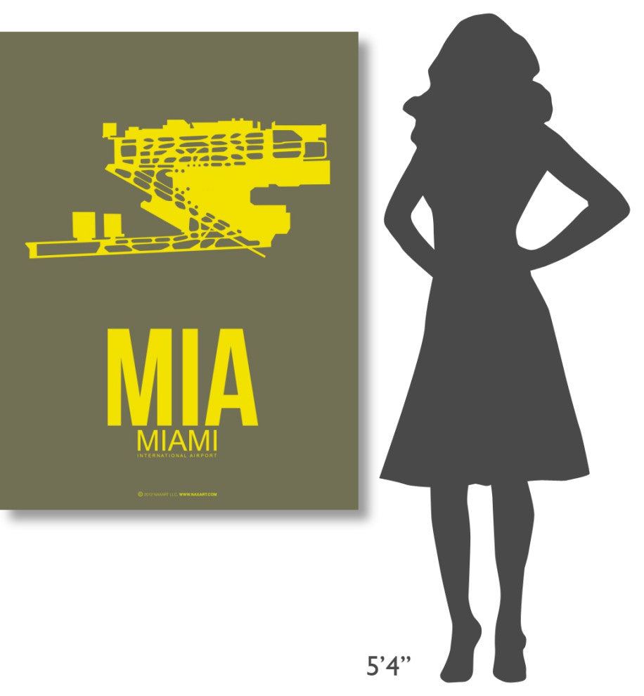 "MIA Miami Poster 1" Fine Art Print