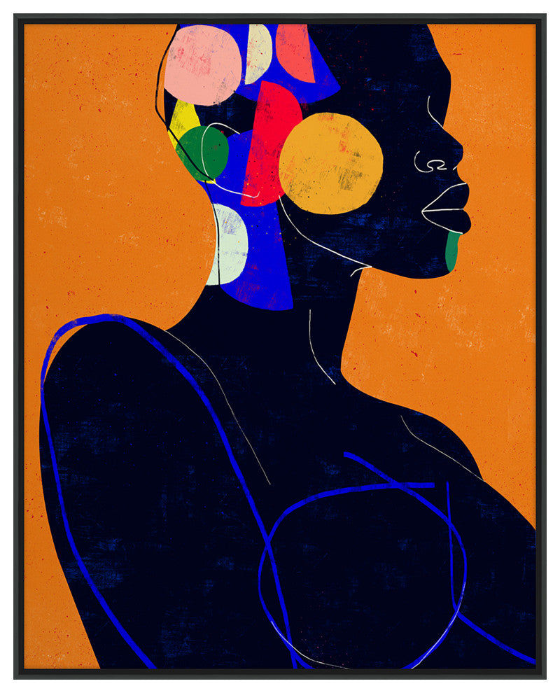 Manga 7 Fine Art Print, Black, 50"x40"