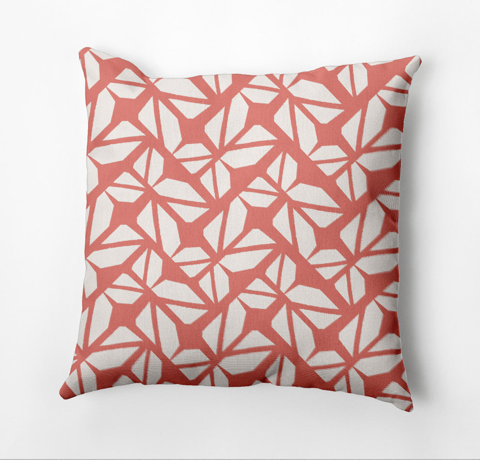 Kaleidoscope Graffiti Pillow, Brown, 18"x18"