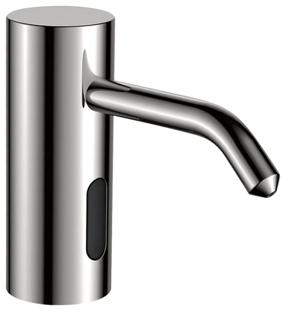 Wella Brass Deck Mount Brushed Nickel Commercial Motion Sensor Liquid Soap