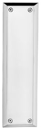 New York Pushplate, Bright Chrome