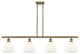 Innovations 516-4I-AB-GBD-751 4 Light Island Light, Antique Brass