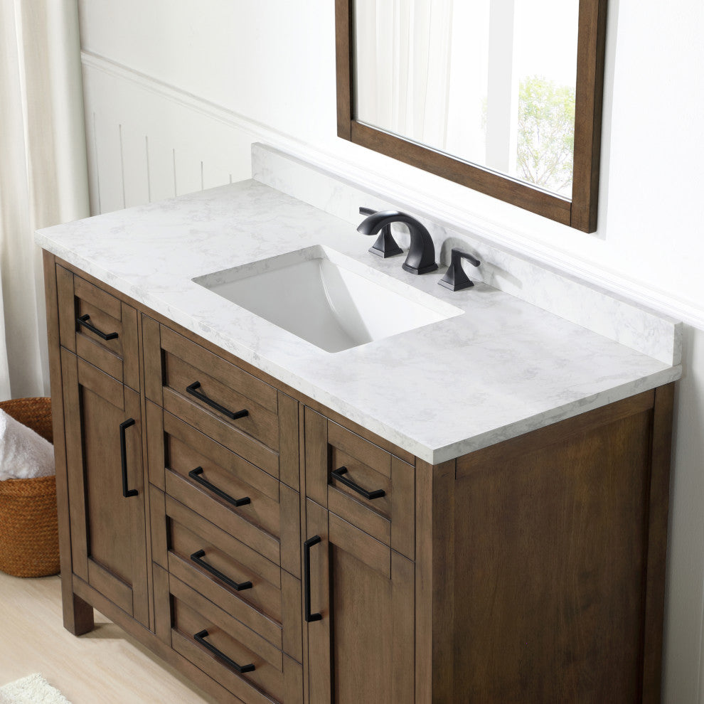 OVE Decors Tahoe Vanity, 48'' Almond Latte