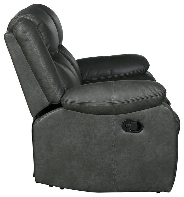 Arlington Leather Air Reclining Loveseat Gray
