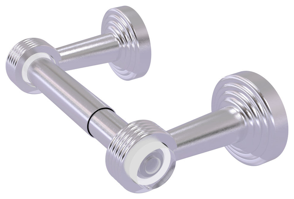 Pacific Beach 2-Post Toilet Tissue Holder with Groovy Accents, Satin Chrome