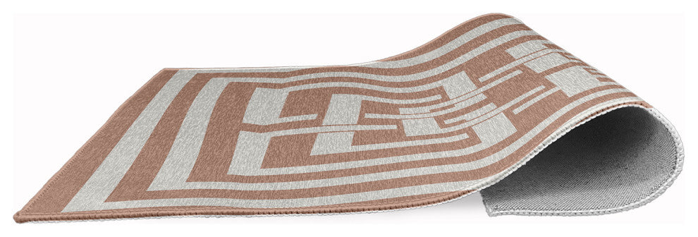 Greek New Key Nautical Chenille Rug