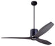 LeatherLuxe Fan, Bronze/Black, 54" Ebony Blades, No Light, Remote Control