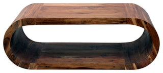 Infinity Cocktail Table, Natural Wood