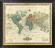 "World on Mercators Projection, 1823"  by Henry S. Tanner, 34x31"