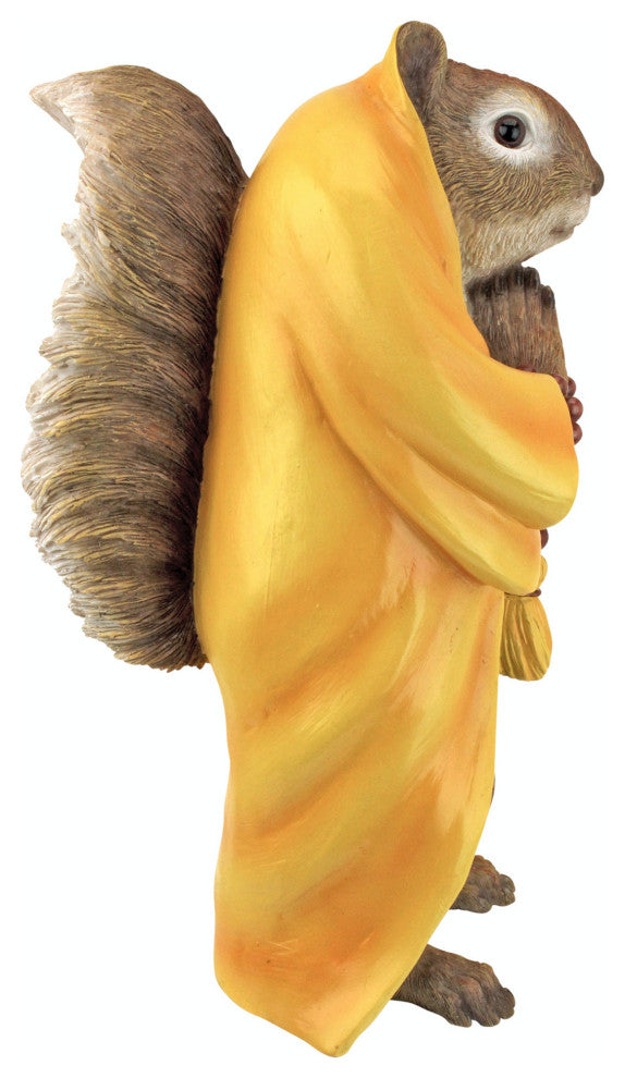 Sensei Monk Zen Garden Squirrel Statue