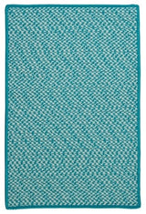 Outdoor Houndstooth Tweed OT57 Turquoise Indoor/Outdoor Area, Rectangular 4'x6'