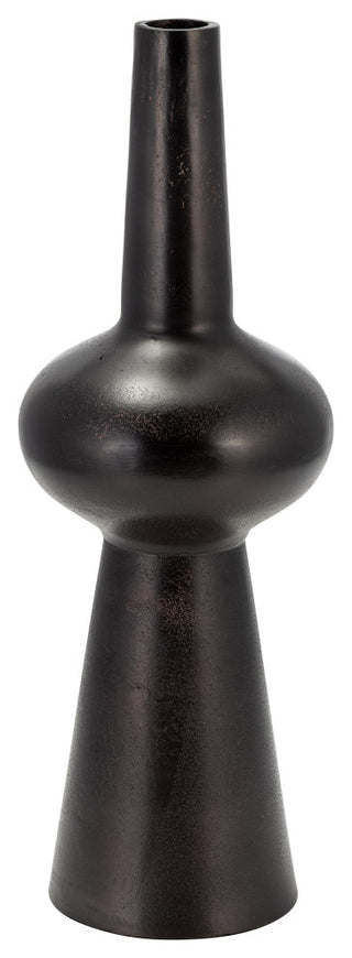 Metal, 19"H Vintage Vase, Bronze