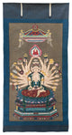 Large Chinese Canvas Art of 24 Arms Bodhisattva Kwan Yin Avalokitesvara Hcs7165
