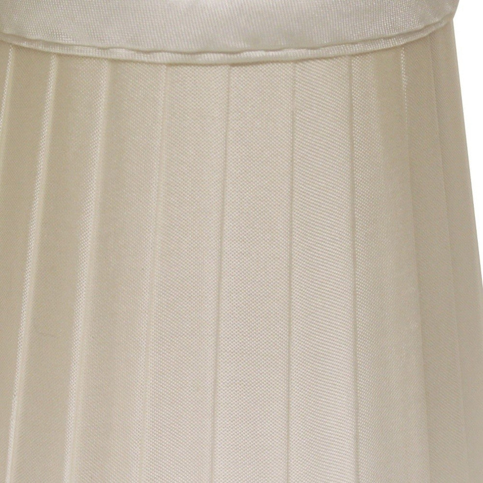 5" Slate Gray Set of 6 Slanted Pleat Chandelier Silk Lampshades