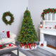 7' Montana Mixed Pine Faux Xmas Tree With Pine Cones, Berries & 500 Clear Lights