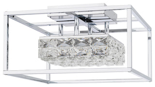 Quoizel PCDZ1716 Dazzle 16"W Flush Mount Square Ceiling Fixture - Polished