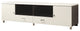 TV Console with 2 Drawers, White and Gray