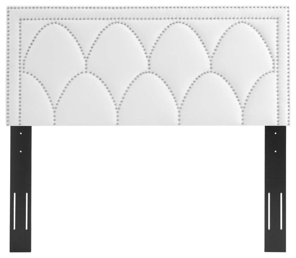 Greta Performance Velvet King/California King Headboard, White