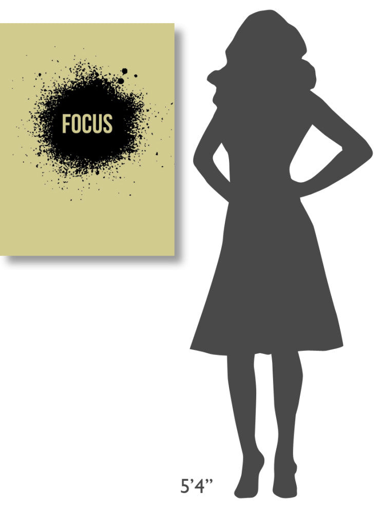 "Focus Poster Grey" Fine Art Print