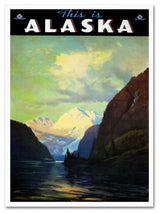 'Trav Alaska' Canvas Art by Vintage Apple Collection