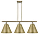 Ballston Cone Island Light, Antique Brass, Antique Brass