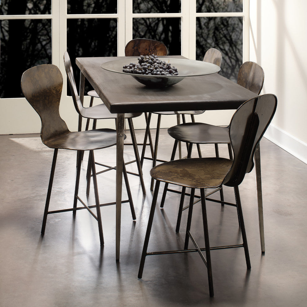 McCallan Metal Chair, Acid Washed Metal