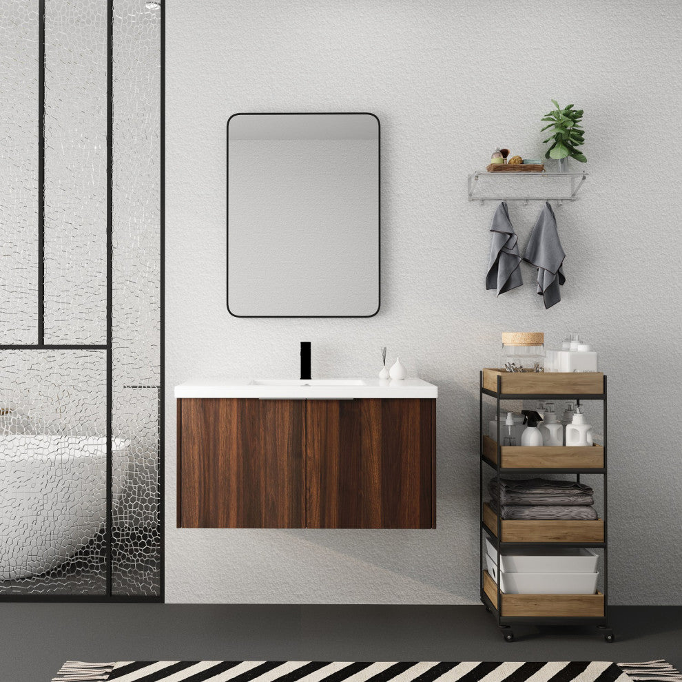 36" Modern Bathroom Floating Vanity