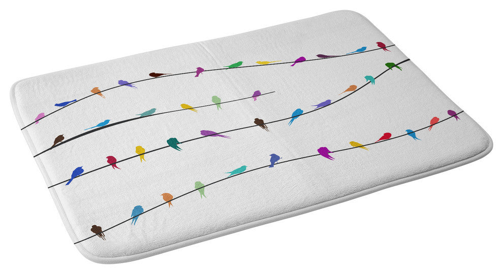 Belle13 Happy Spring Memory Foam Bath Mat, 17"x24"