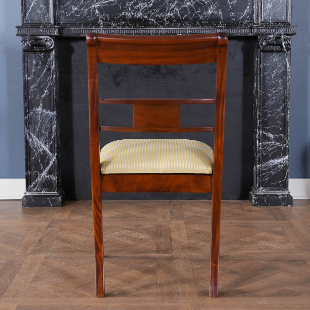 Banded Mahogany Side Chair