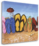 Flip Flops All Lined Up 3 Giclee Wrap Canvas Wall Art