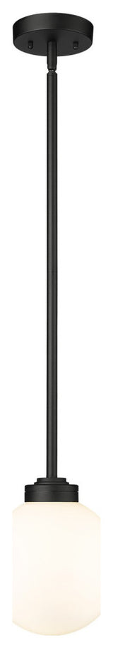 Zlite 597P8-BK 1-Light Outdoor Pendant, Opal