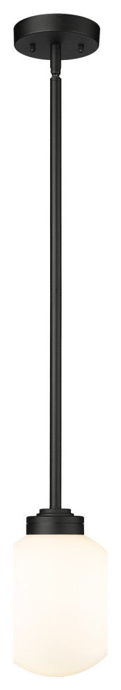 Zlite 597P8-BK 1-Light Outdoor Pendant, Opal