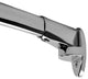 60" Fixed Oval Straight Shower Curtain Rod, Bright Polished