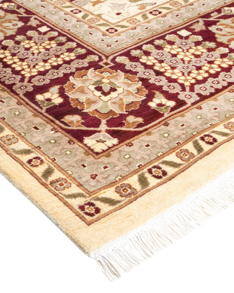 Puri, One-of-a-Kind Hand-Knotted Area Rug Ivory, 9'2"x12'2"