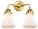 Innovations 288-2W-SG-G191 2 Light 14" Bath Vanity Light, Satin Gold