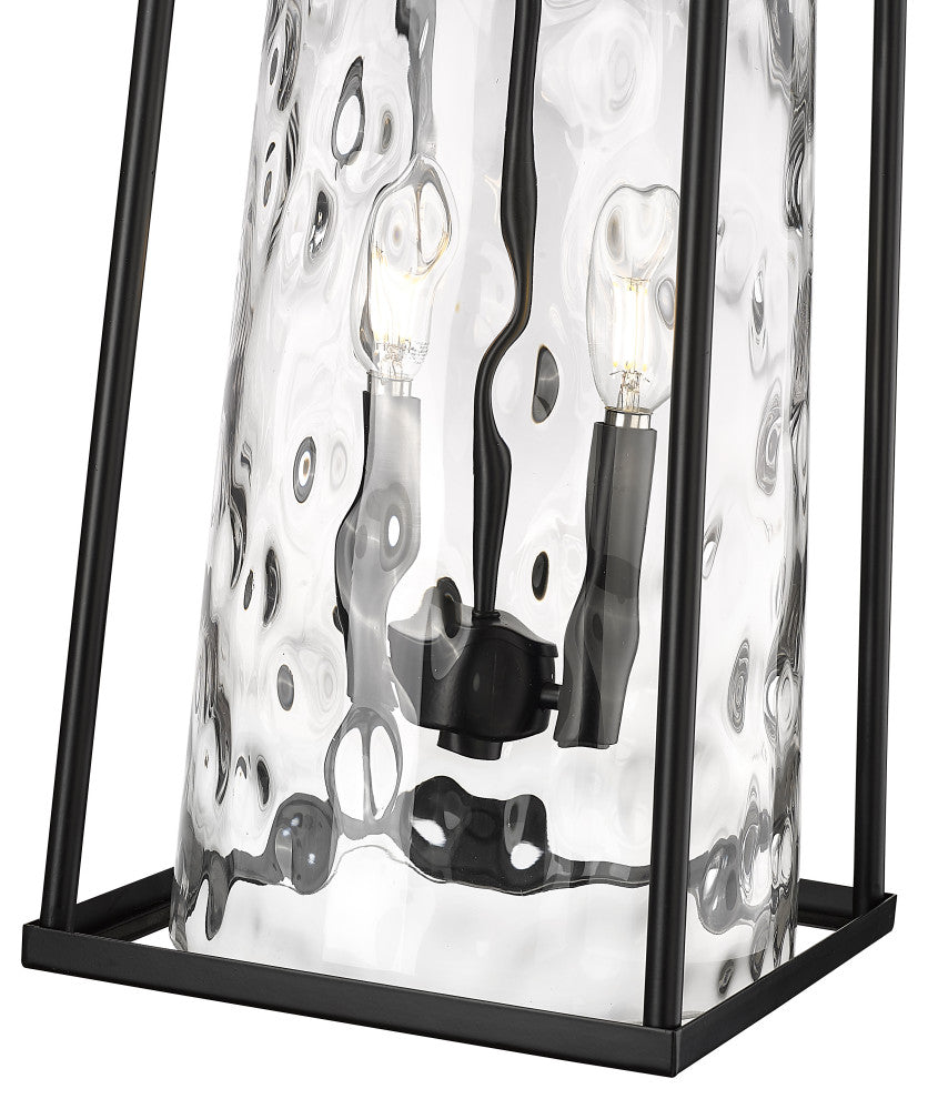 Dutton 2 Light 24" Tall Powder Coated Black Outdoor