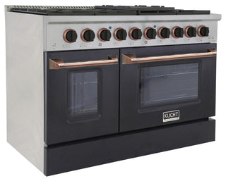 KUCHT Professional 48" 6.7 cu. ft. Range Cust, Black Rose, Natural Gas