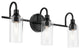 23" 3-Light Vanity Light With Clear Glass