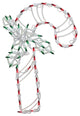 18" LED Lighted Candy Cane Christmas Window Silhouette Decoration