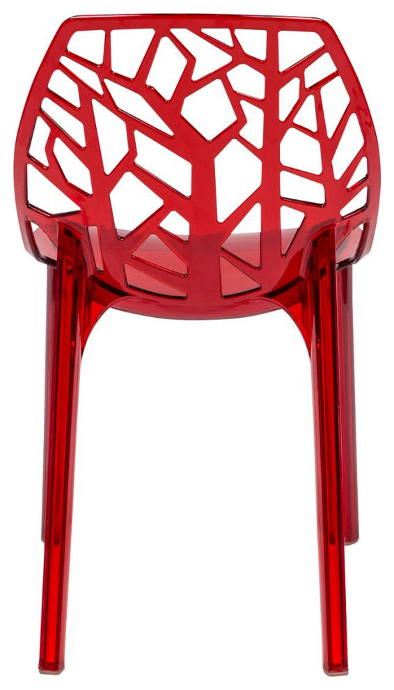 LeisureMod Modern Cornelia Dining Chair, Set of 2