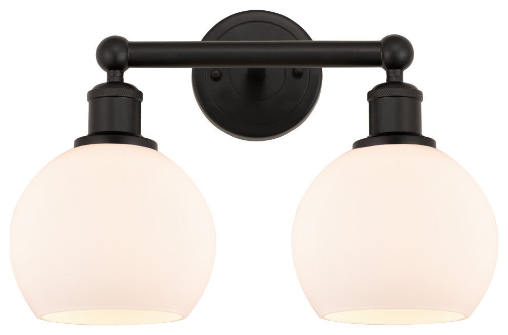 Innovations 616-2W-OB-G121-6 2 Light Bath Vanity Light, Oil Rubbed Bronze