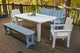 Carolina Preserves 69" Dining Table, Coral Wash