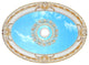 Artistry Lighting, Oval 43"x32" Antique White Ceiling Medallion (ART0811-F1-022)