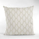 Pearl Diamond Shiny Fabric With Embroidery Luxury Throw Pillow, 22"x22"