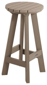 Birch Round Bar Height Stool, Woodland Brown