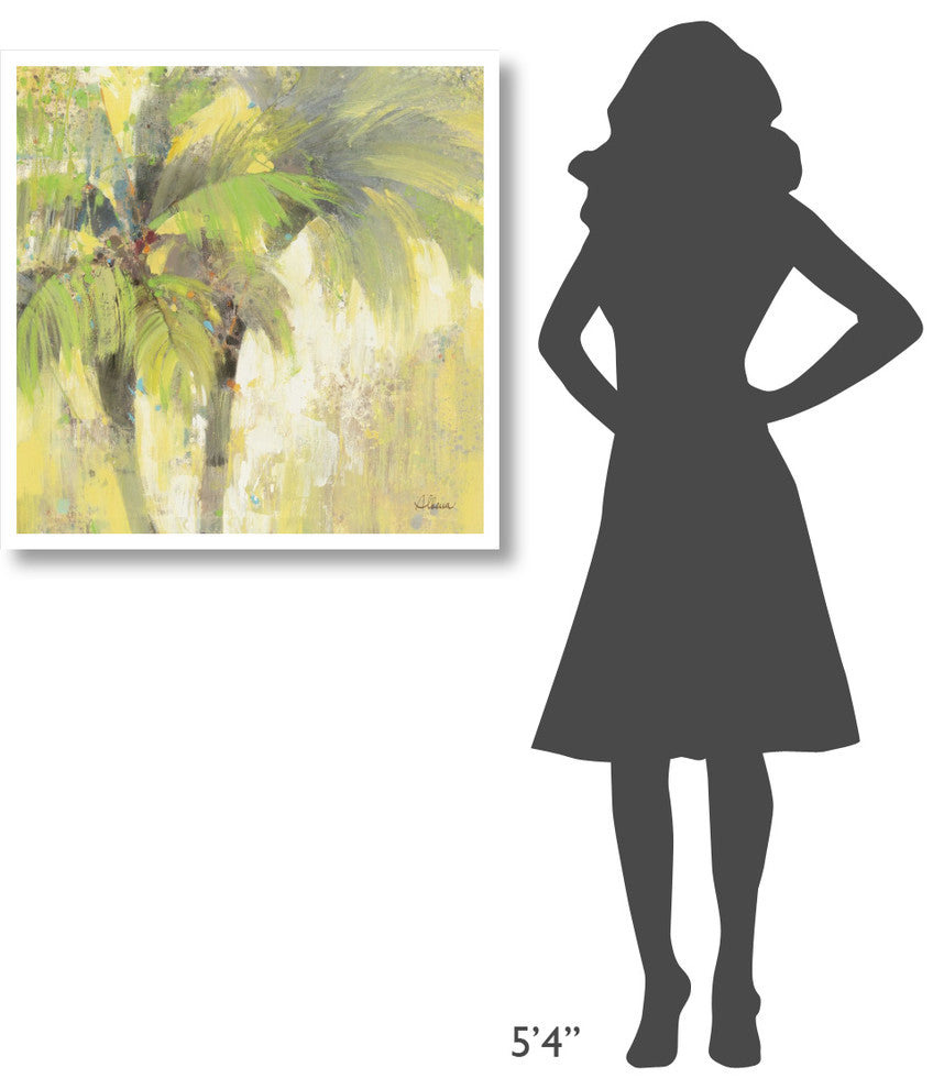 "Breezy Palm I" Digital Paper Print by Albena Hristova, 32"x32"