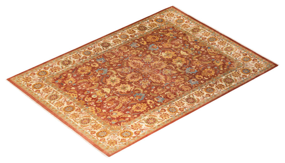 Mogul, One-of-a-Kind Hand-Knotted Area Rug Pink, 8' 5" x 10' 3"