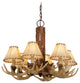 Lodge 6-Light Antler Chandelier Noachian Stone