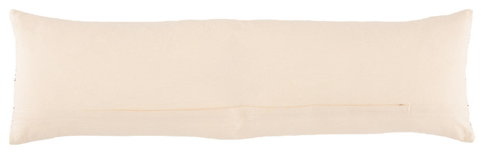 Jaipur Living Zeliang Hand-Loomed Tribal Lumbar Pillow, Polyester Fill