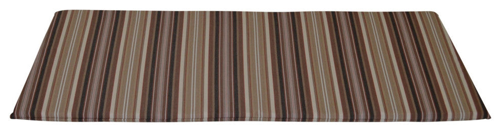 Double Rocker Seat Cushion, Maroon Stripe